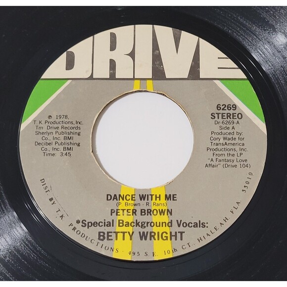 Peter Brown Dance With Me / For Your Love 45 RPM Drive VG Disco '78 - Picture 1 of 2